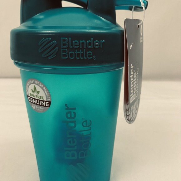 BlenderBottle Classic 20oz Shaker Bottle - Teal w Mixer Ball NEW - Picture 2 of 5